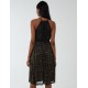 Blouson Halter Neck Midi Dress Blouson Halter Neck Midi Dress