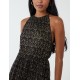 Blouson Halter Neck Midi Dress Blouson Halter Neck Midi Dress