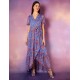 Metallic Detail Frill Split Dress Metallic Detail Frill Split Dress