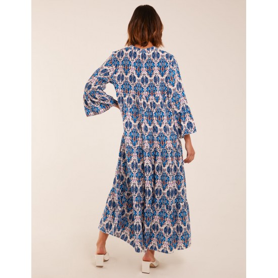 Damask Button Down Maxi Dress Damask Button Down Maxi Dress