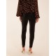 Mid Rise Cropped Straight Leg Jeans