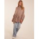 Roll Neck Drawstring Poncho Roll Neck Drawstring Poncho
