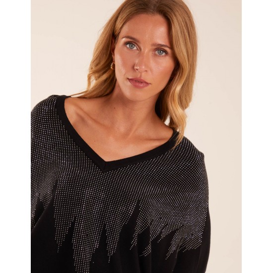 V Neck Diamante Jumper V Neck Diamante Jumper