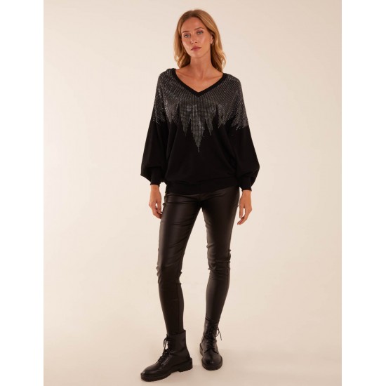 V Neck Diamante Jumper V Neck Diamante Jumper