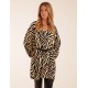 Zebra Print Belted Top Zebra Print Belted Top