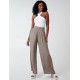 Shirring Waist Wide Leg Trousers Shirring Waist Wide Leg Trousers