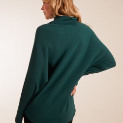 Oversized Roll Neck Batwing Jumper