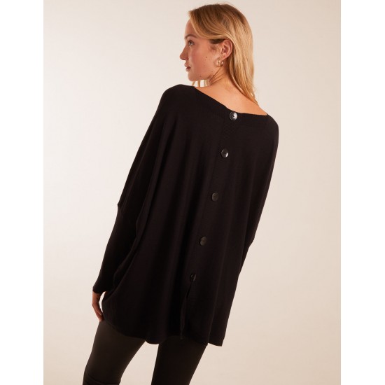 Leopard Star Print Button Back Batwing Top Leopard Star Print Button Back Batwing Top